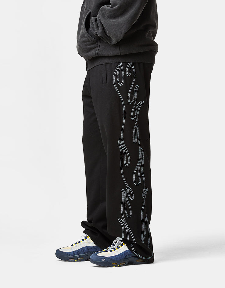 Butter Goods Flame Fleece Pants - Black