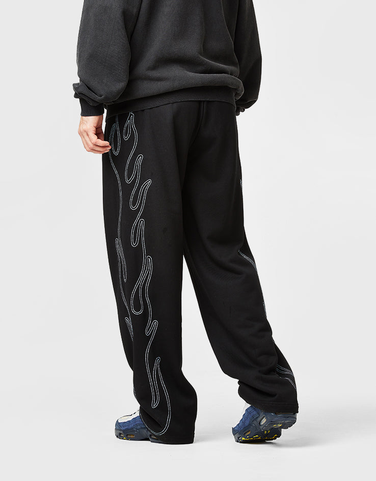 Butter Goods Flame Fleece Pants - Black