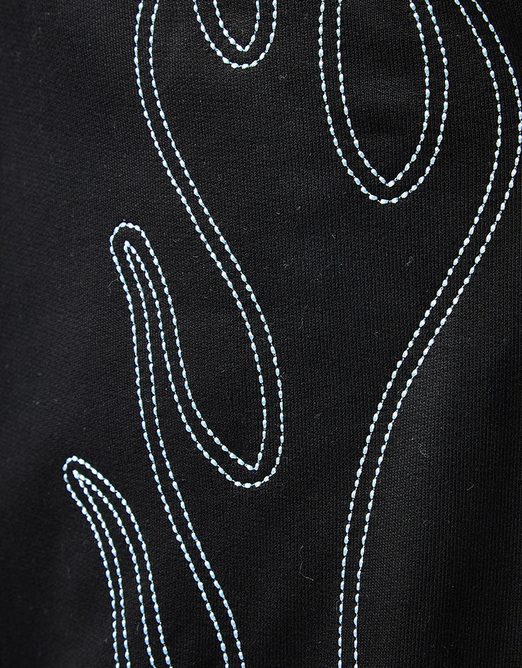 Butter Goods Flame Fleece Pants - Black