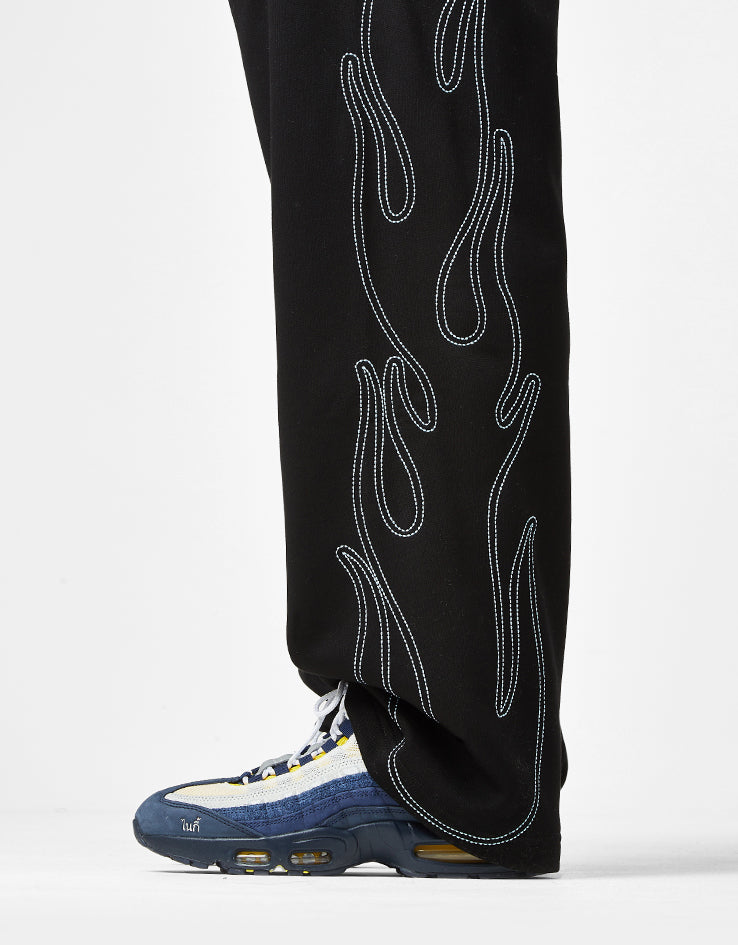 Butter Goods Flame Fleece Pants - Black