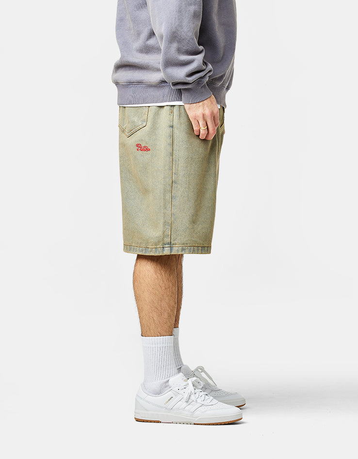 Butter Goods Garage Denim Shorts - Sunfade Blue