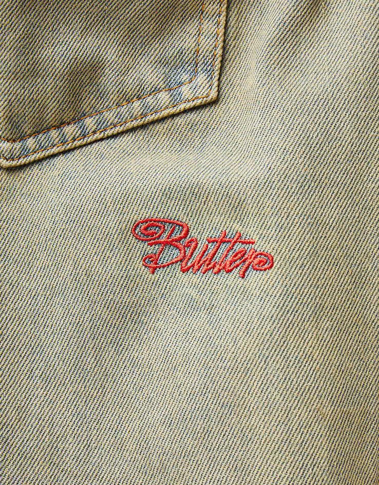 Butter Goods Garage Denim Shorts - Sunfade Blue