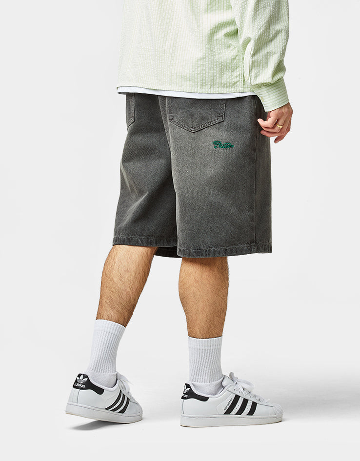 Butter Goods Garage Denim Shorts - Faded Black