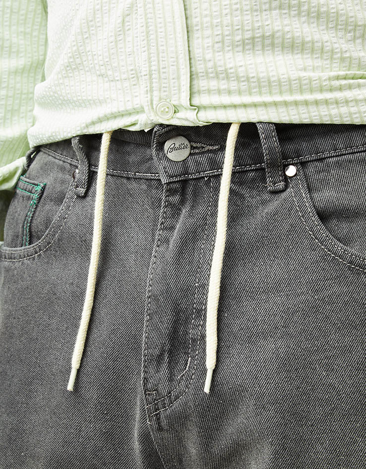 Butter Goods Garage Denim Shorts - Faded Black