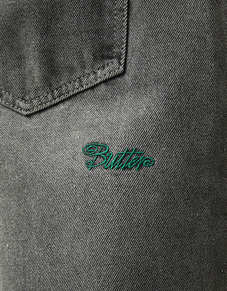 Butter Goods Garage Denim Shorts - Faded Black