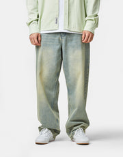 Butter Goods Scorpion Stitch Denim Jeans - Tinted Light Blue
