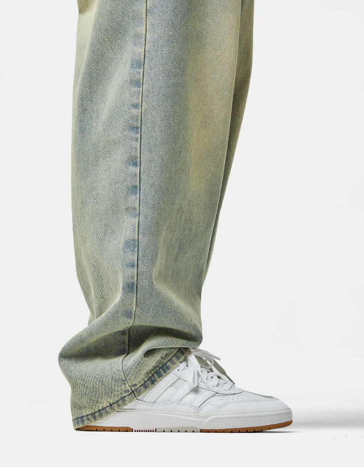Butter Goods Scorpion Stitch Denim Jeans - Tinted Light Blue