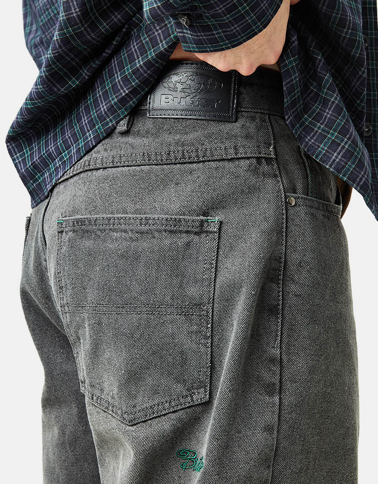 Butter Goods Garage Denim Jeans - Faded Black