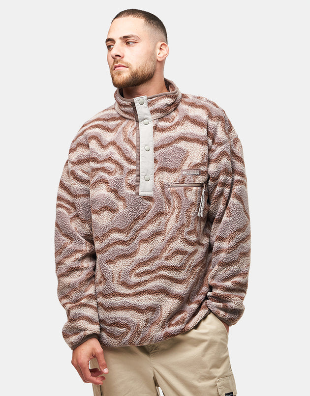 Columbia Helvetia™ II Printed Half Snap Fleece - Iron/Topoglitch
