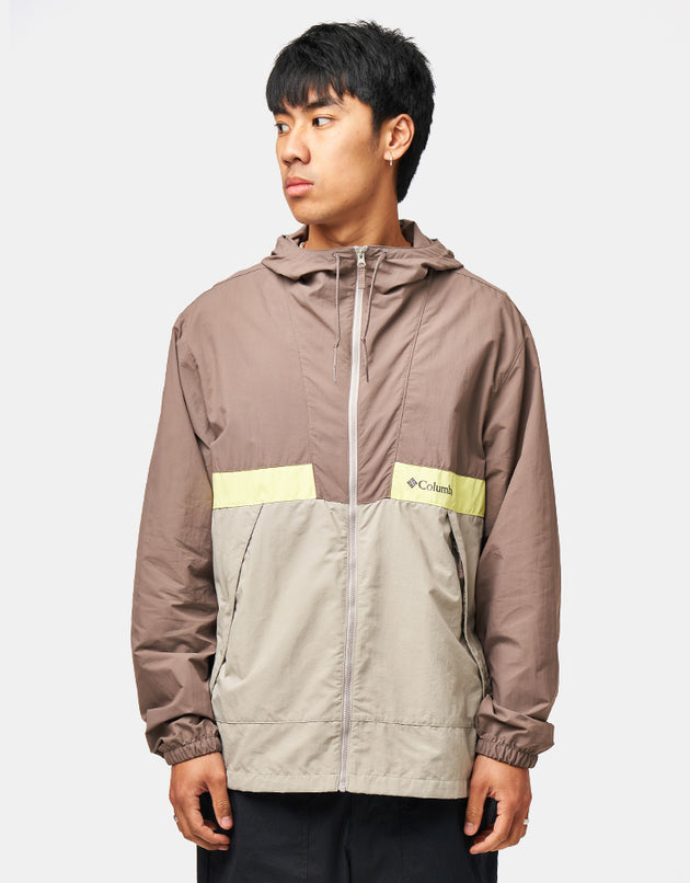 Columbia Spire Valley™ Hooded Windbreaker - Iron/Flint Grey/Neon Light