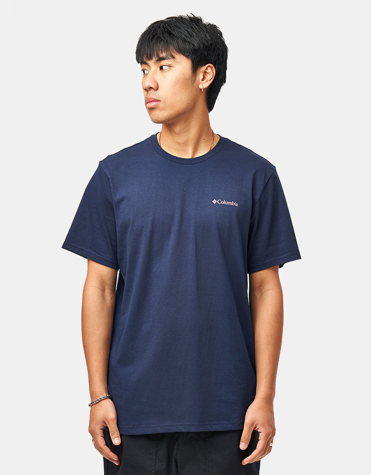 Columbia CSC™ Outdoor Back Graphic T-Shirt - Collegiate Navy/Sunscape