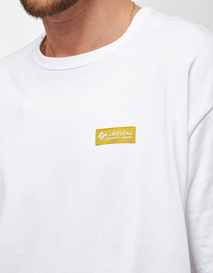 Columbia CSC™ Heavyweight Iconic T-Shirt - White/Repeated Peaks