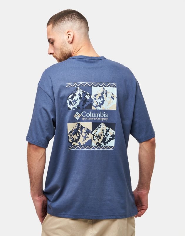 Columbia CSC™ Heavyweight Iconic T-Shirt - Dark Mountain/Repeated Peaks