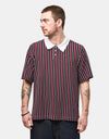 adidas Skate OG Polo Shirt - White/Black/Maroon