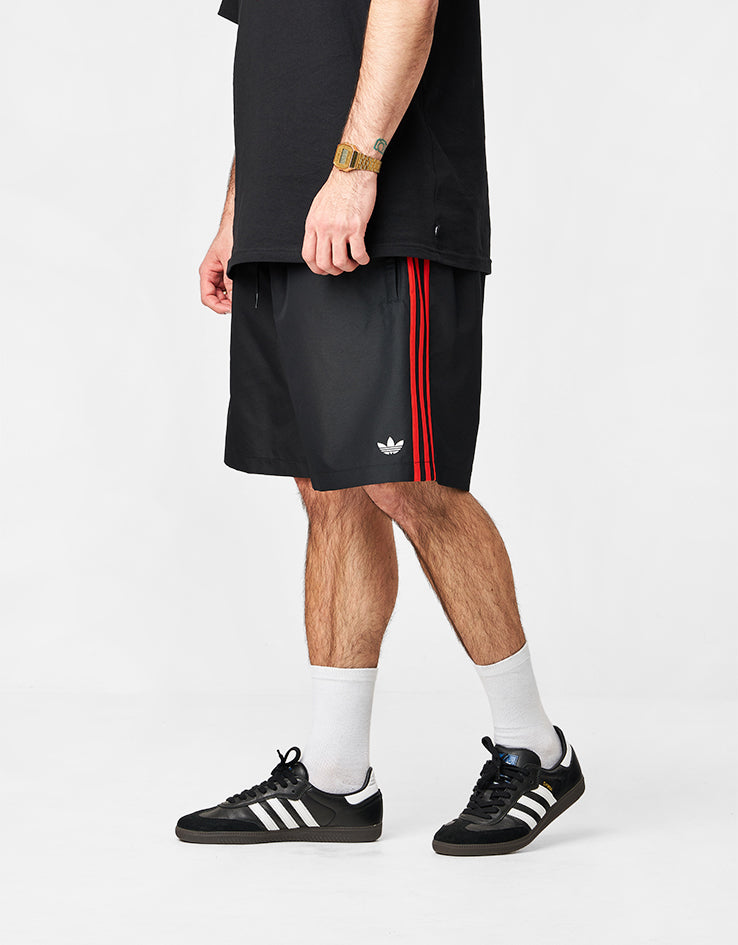 adidas Skate Water Shorts - Black/White/Red