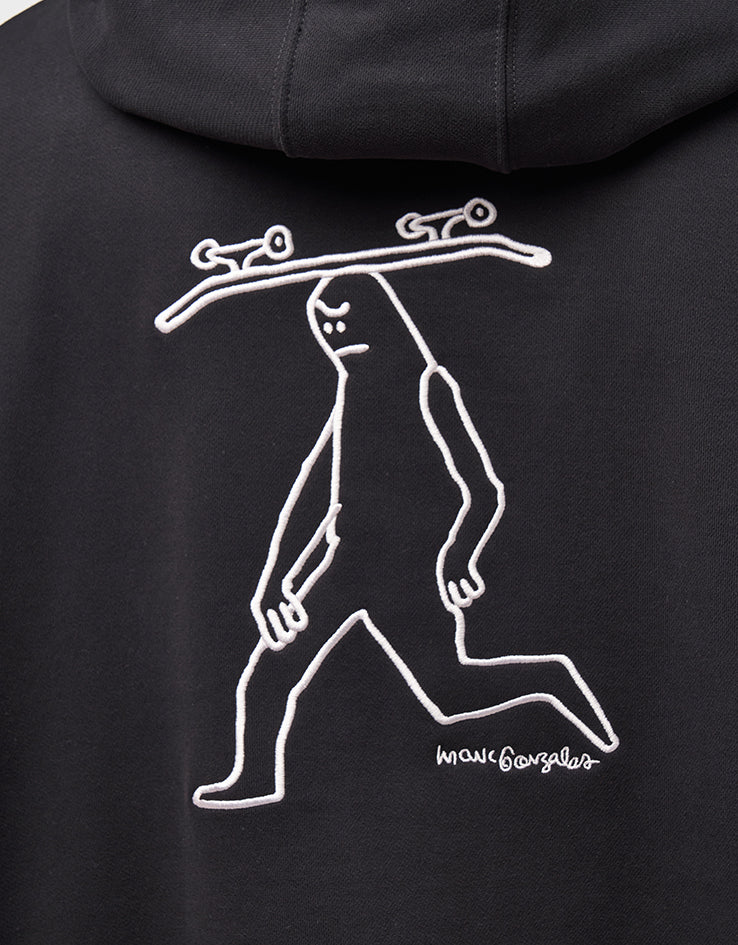 adidas x Gonz Head Pullover Hoodie - Black/Aurora Ivy