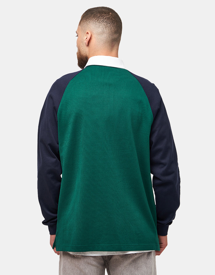 adidas x Tyshawn Rugby Polo Shirt - Collegiate Green/Legend Ink