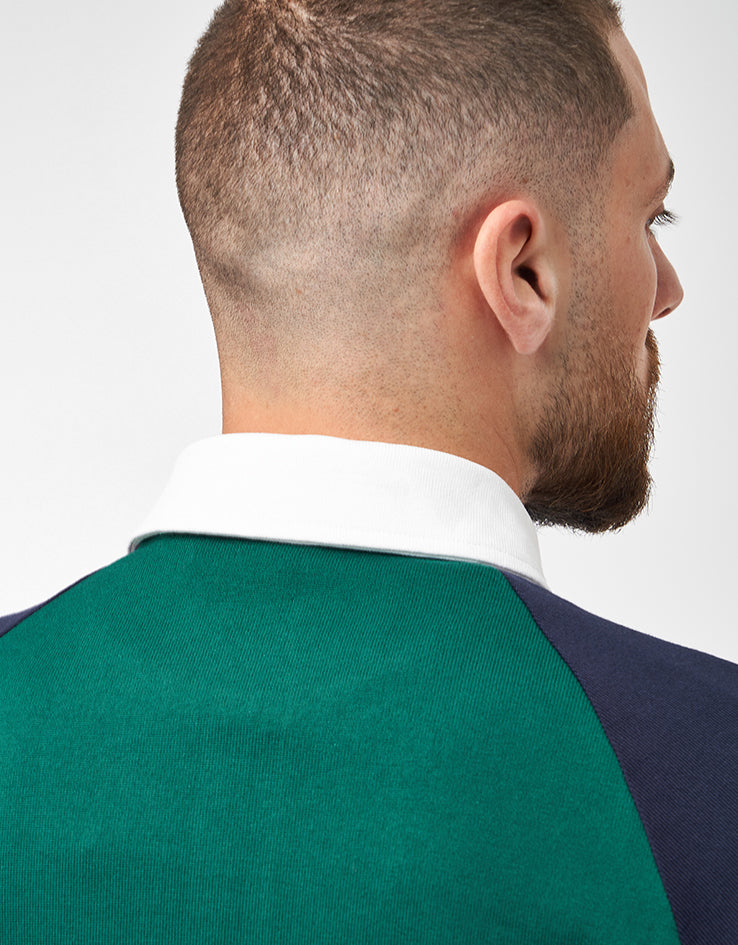 adidas x Tyshawn Rugby Polo Shirt - Collegiate Green/Legend Ink