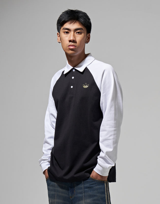 adidas x Tyshawn Rugby Polo Shirt - Black/White