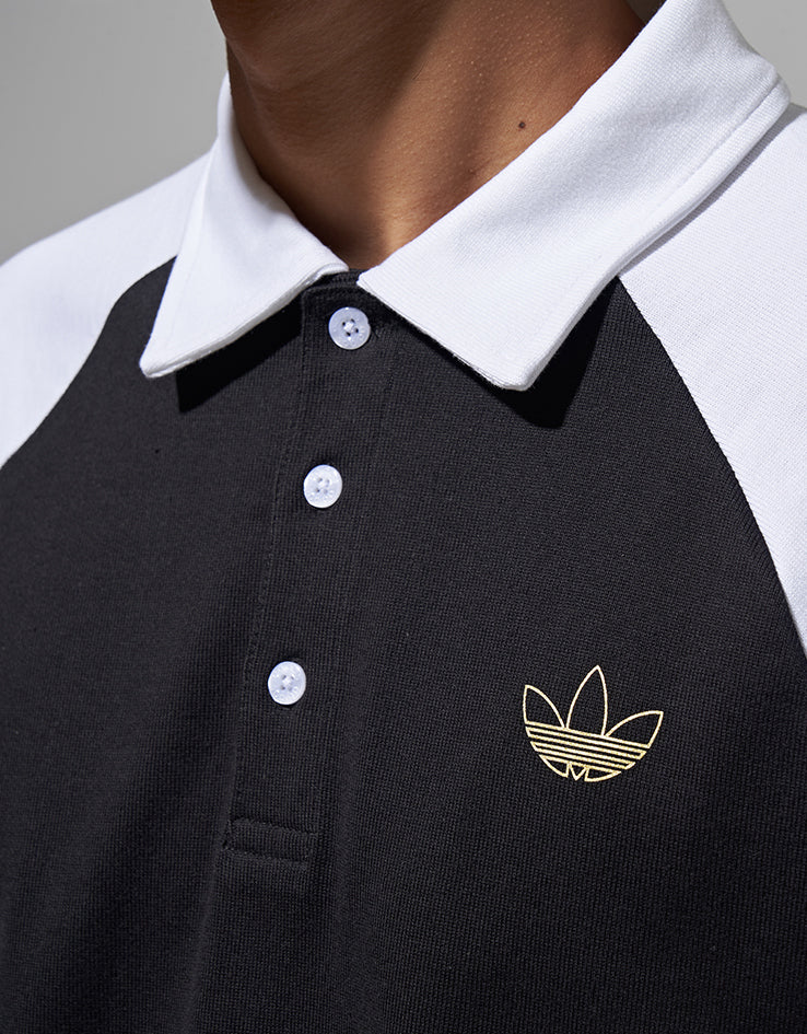 adidas x Tyshawn Rugby Polo Shirt - Black/White