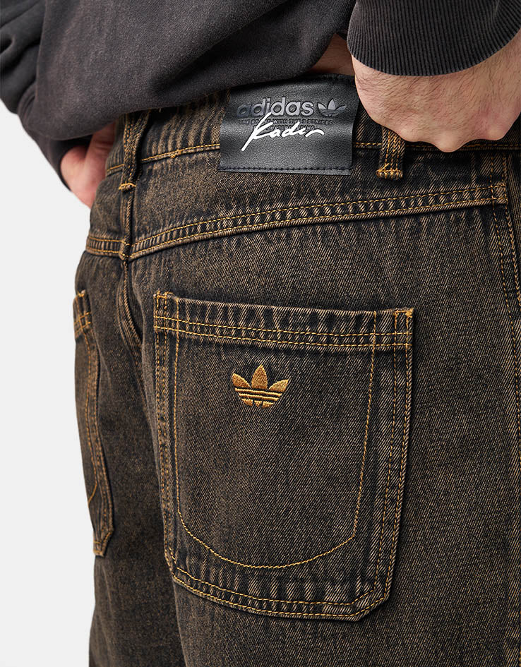 adidas x Kader Washed Denim Pant - Bronze Strata