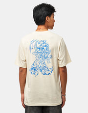 adidas x Kogancult Dragon T-Shirt - Cream White/Lucid Ray