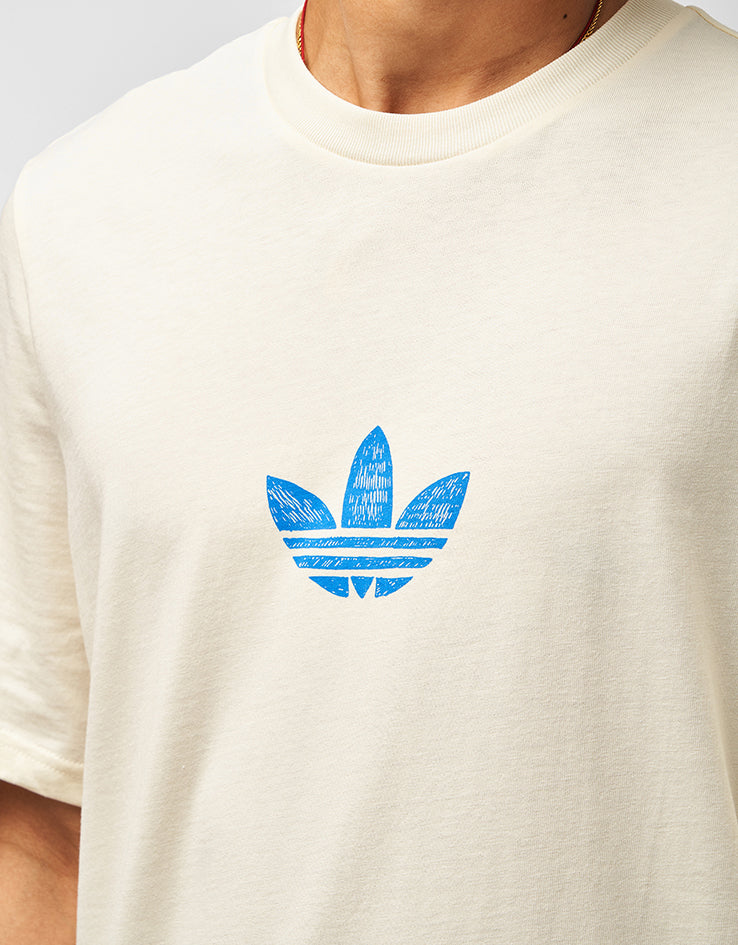 Lucid Rays adidas x Kogancult Dragon T-Shirt - Cream White/Lucid Ray