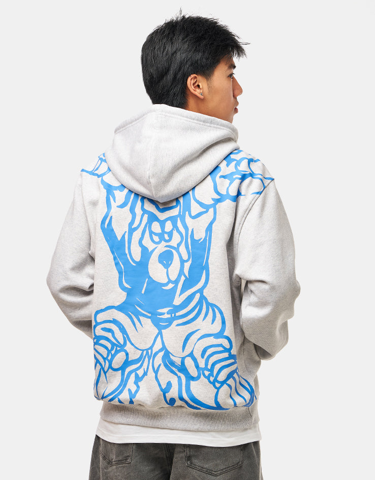 adidas x Kogancult Zip Hoodie - Heather Grey/Lucid Ray