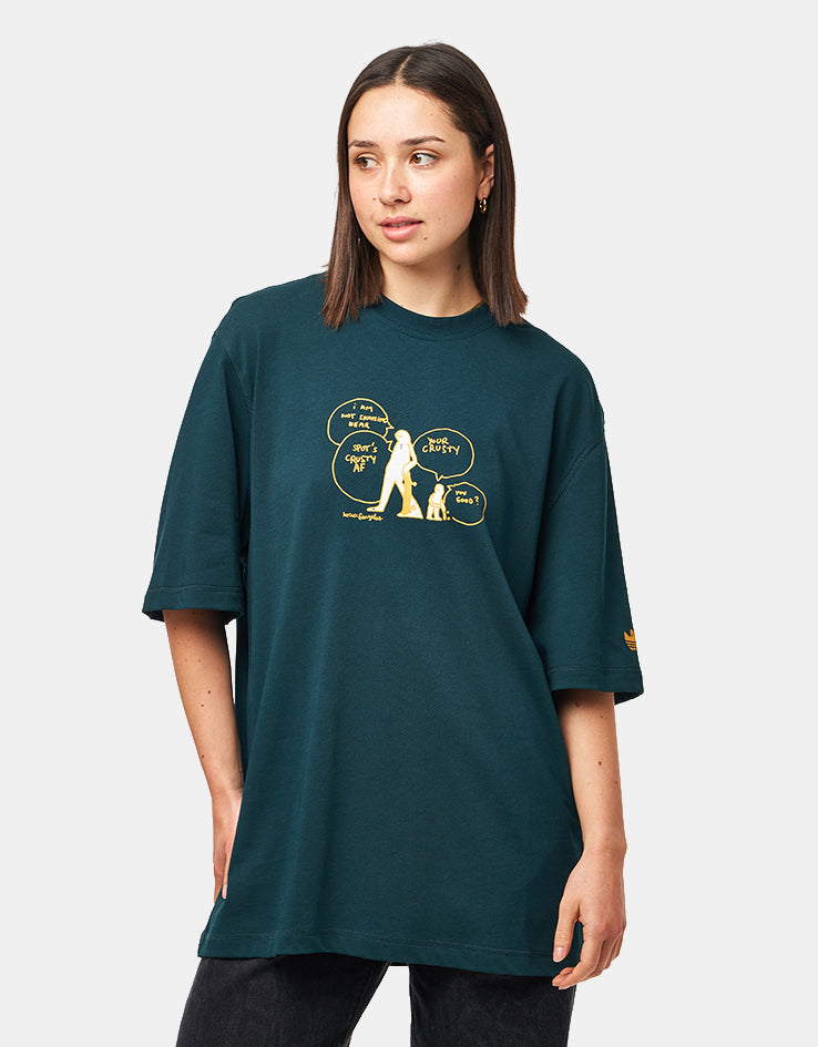 adidas x Gonz Crusty T-Shirt - Aurora Ivy/Black