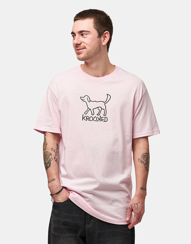 Krooked El Perro T-Shirt - Pink/Black