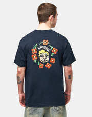 Krooked MG T-Shirt - True Navy/Cream/Multi