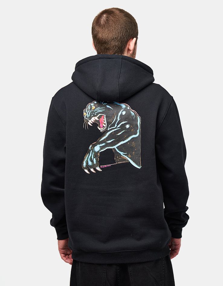 Santa Cruz Natas Sketch Panther Pullover Hoodie - Black