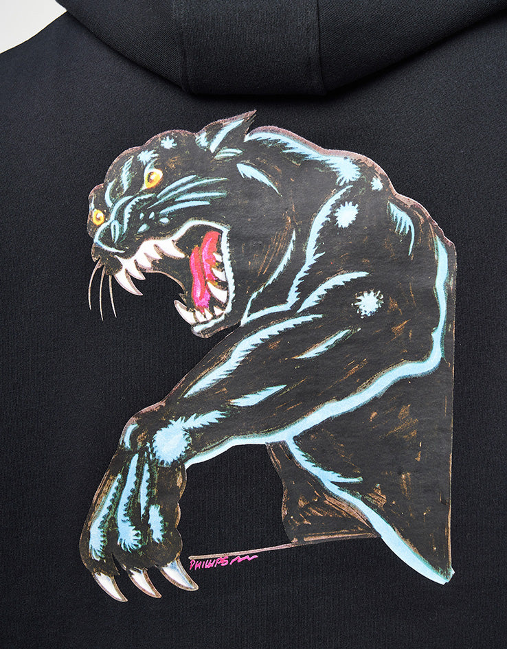Santa Cruz Natas Sketch Panther Pullover Hoodie - Black