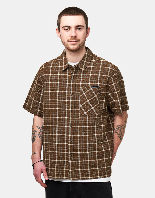 Santa Cruz Eli S/S Shirt - Brown Check