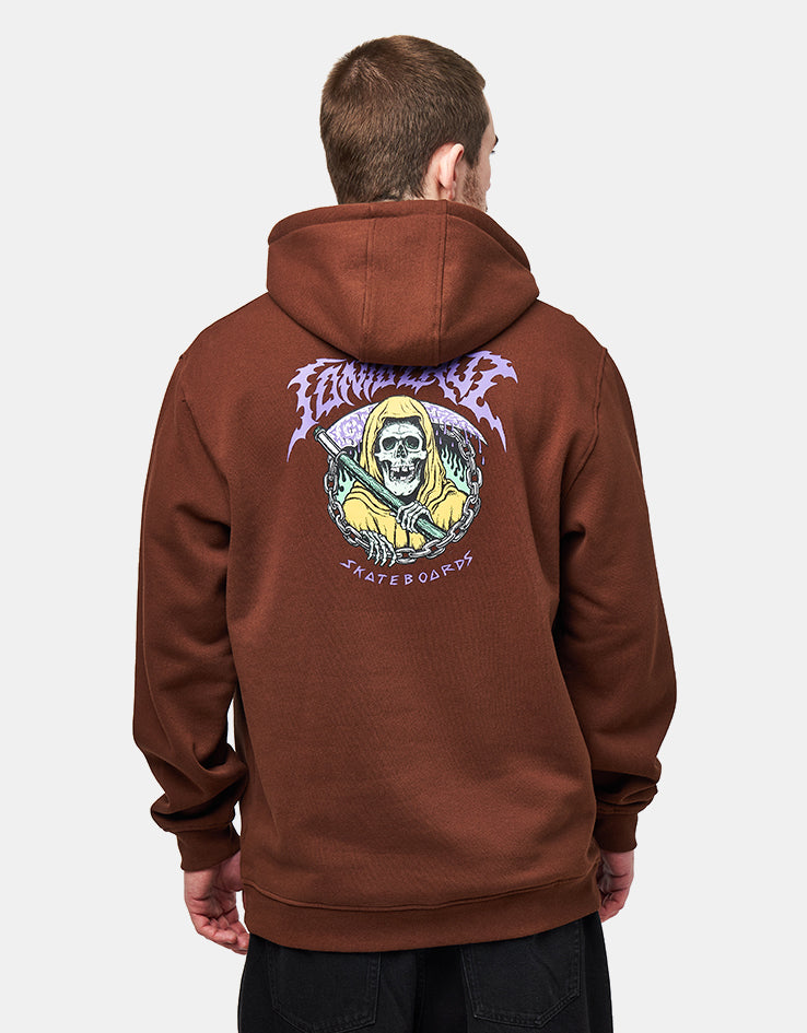 Santa Cruz Out Of Time Pullover Hoodie - Coffee
