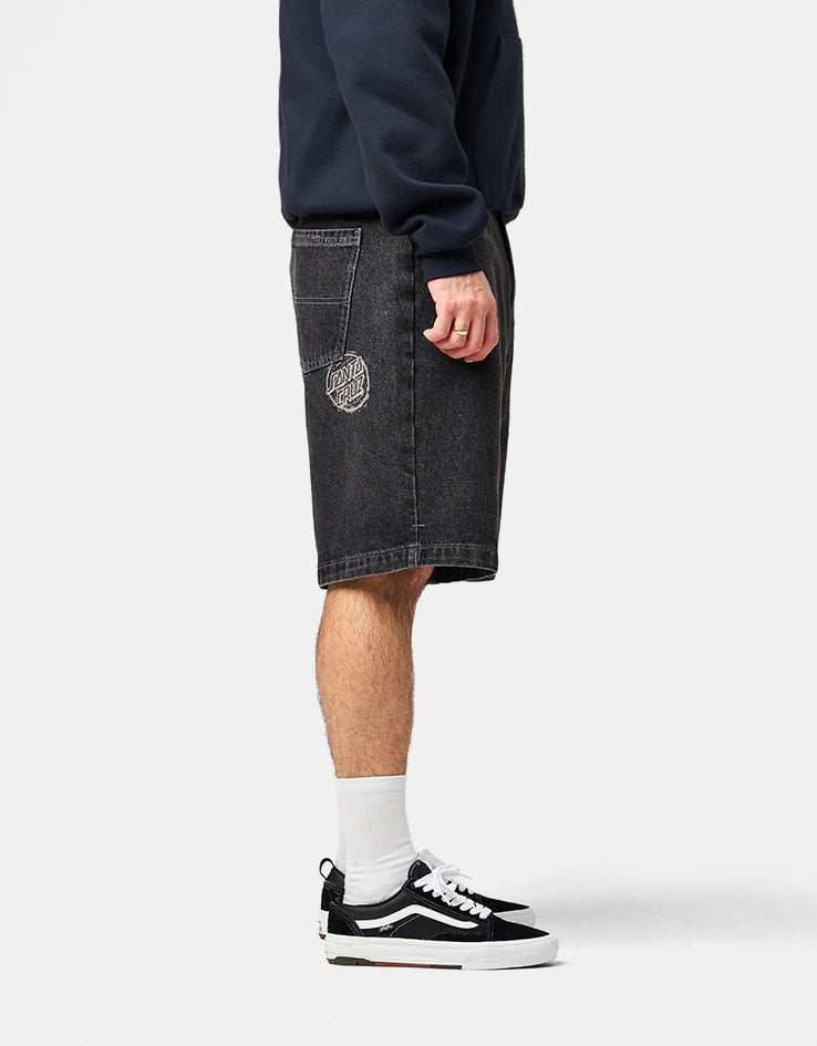 Santa Cruz Stamped Big Shorts - Black