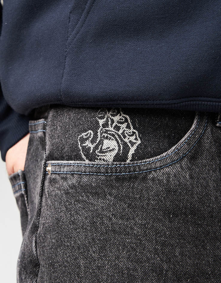 Santa Cruz Stamped Big Shorts - Black