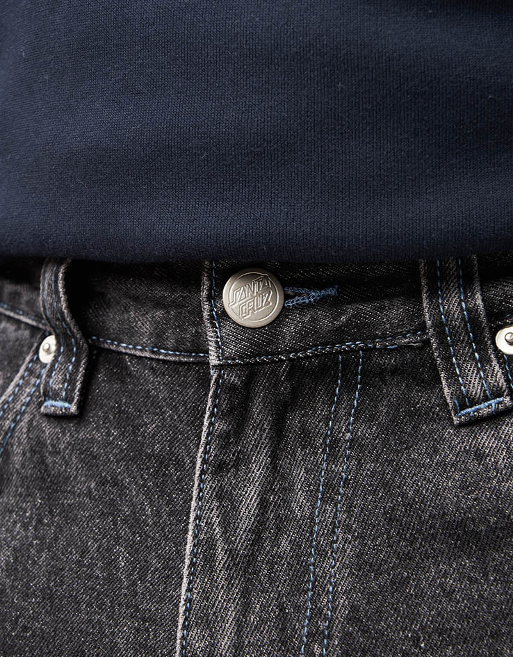 Santa Cruz Stamped Big Shorts - Black