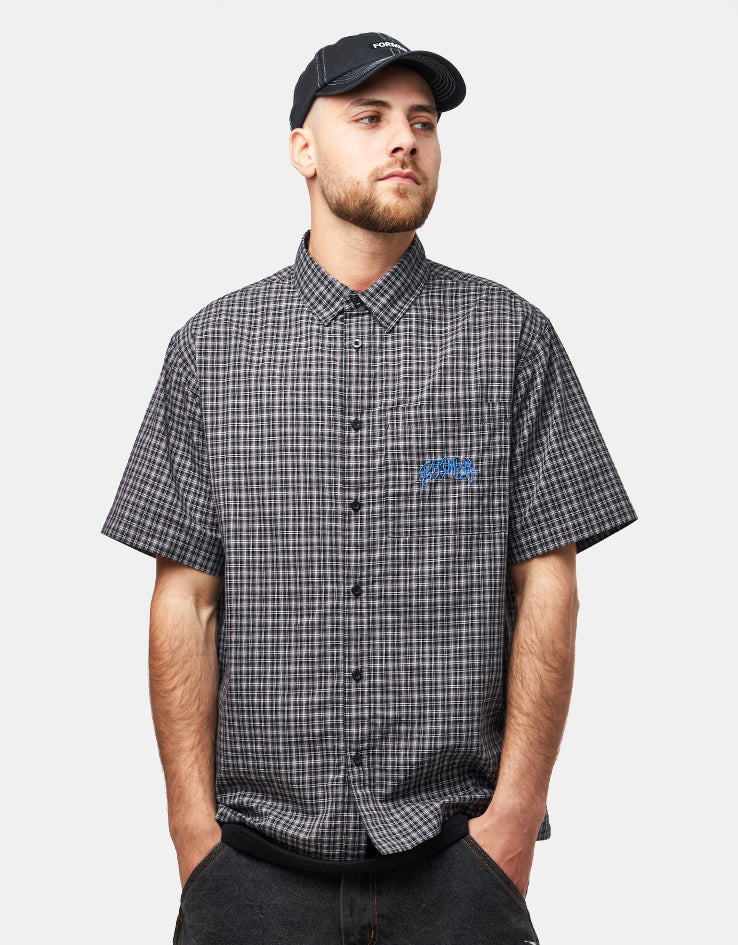 Former Vivian Check S/S Shirt - Worn Black