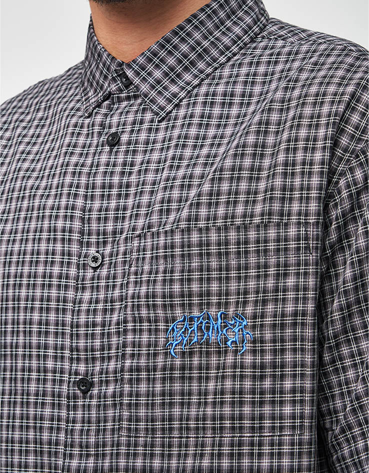 Former Vivian Check S/S Shirt - Worn Black