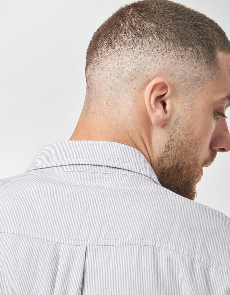 Former Vivian Boxy Stripe S/S Shirt - Grey