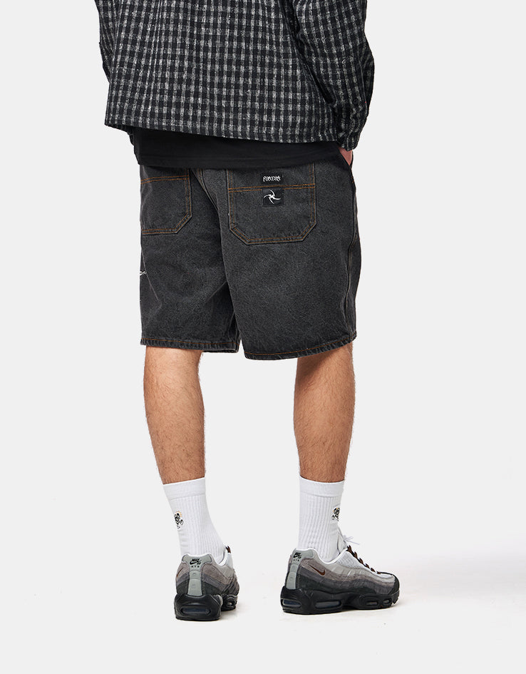 Former Dion Denim Short - Washed Black
