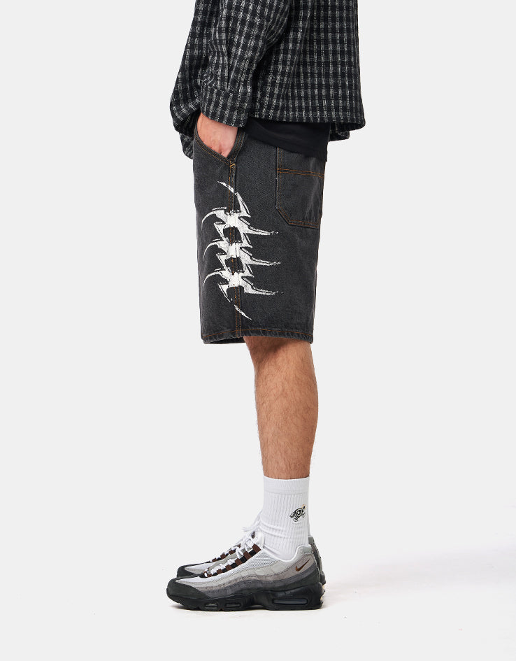 Former Dion Denim Short - Washed Black