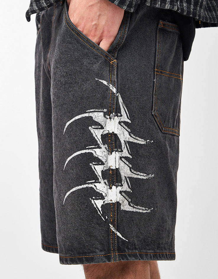 Former Dion Denim Short - Washed Black