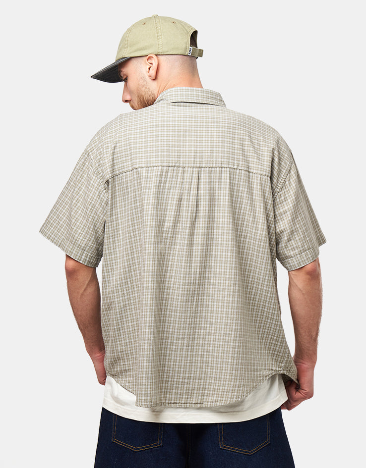 Obey Bigwig Ian Woven S/S Shirt - Dried Sage Multi