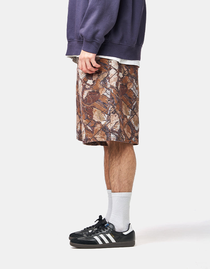 Obey Bigwig Baggy Denim Shorts - Fence Camo