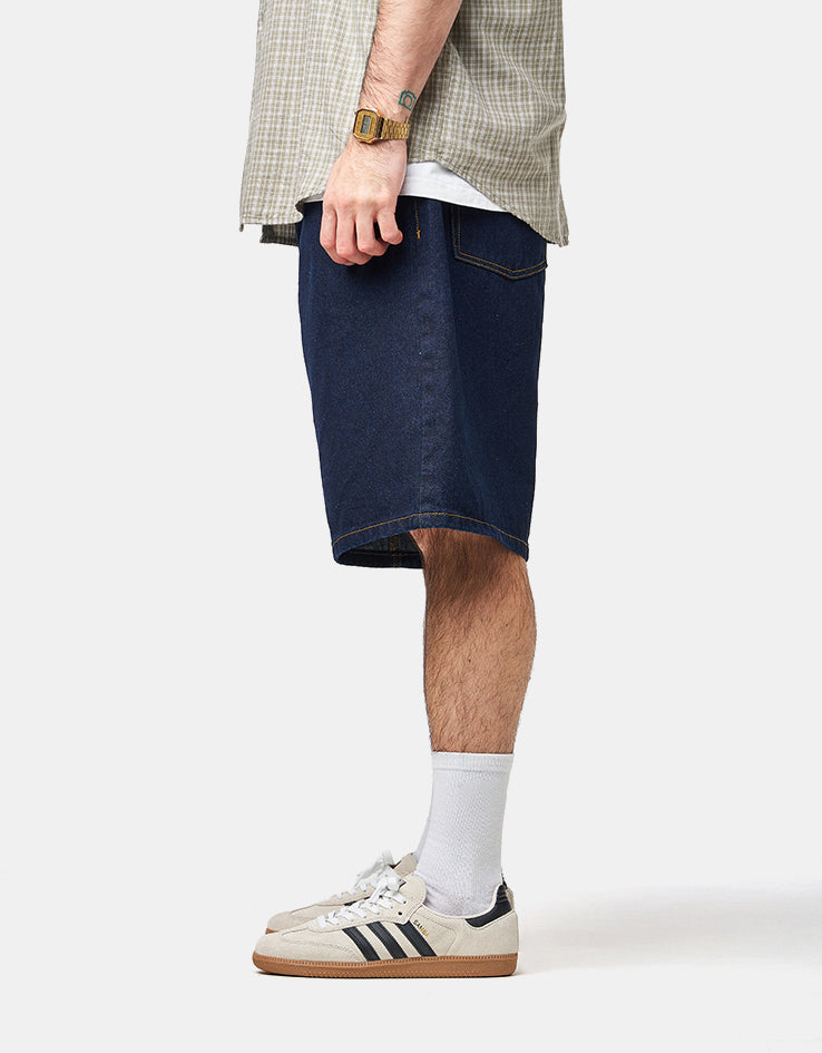 Obey Bigwig Baggy Denim Shorts - Rinse Indigo