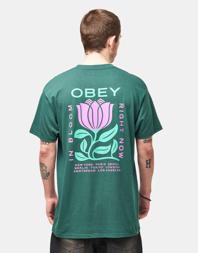 Obey In Bloom T-Shirt - Rainforest