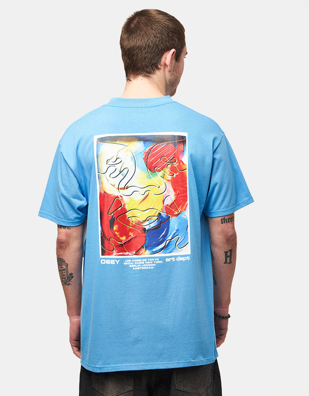Obey Art Department T-Shirt - Azure Blue