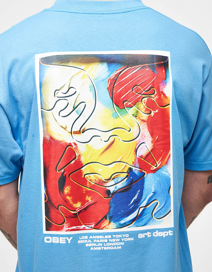 Obey Art Department T-Shirt - Azure Blue